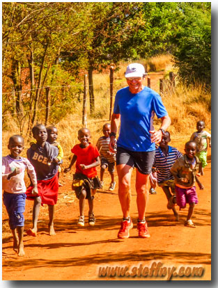 Laufen mit den Kenia Kids