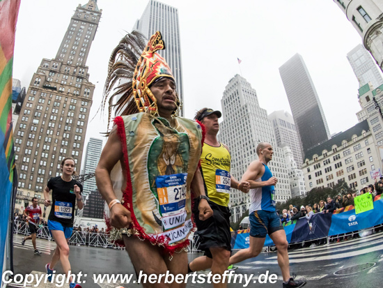 Mexikanischer Indianer in Manhattan